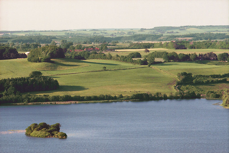 View of Danish countryside from Himmelbjerget (Sky Mountain), Jutland