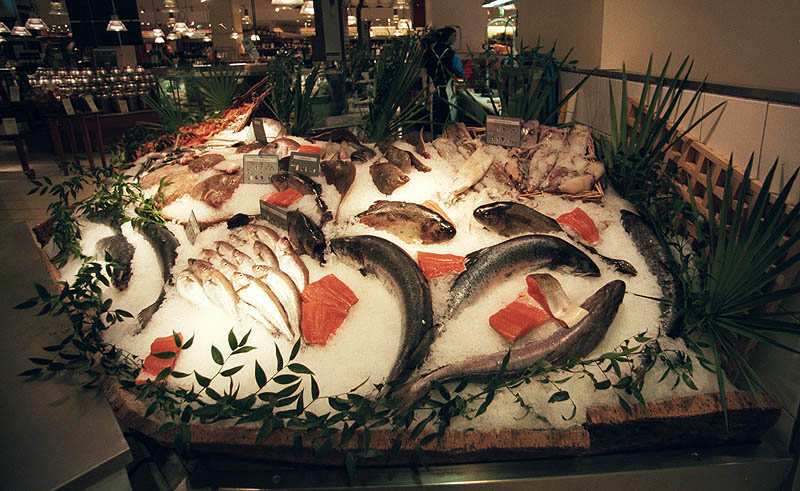 Fish display, Paris - Le Bon Marché