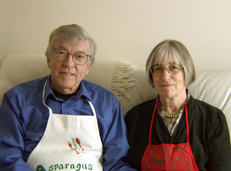 Arnold and Lise at home during preparations for dinner