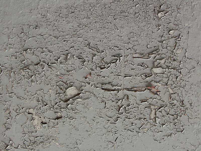 Peeling paint on bridge pillar, Mimico creek, Toronto